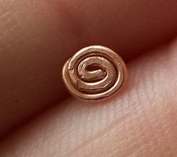 Copper Spiral Nose Ring