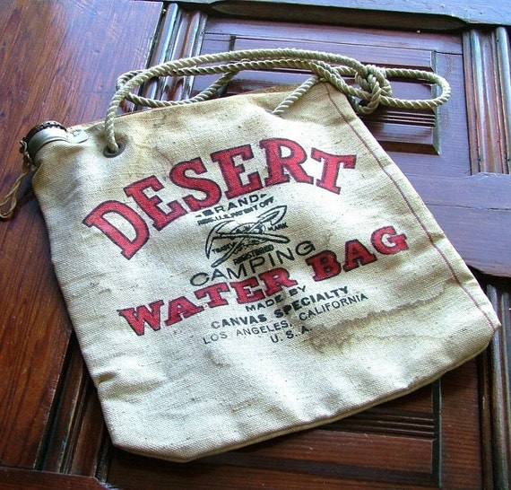 Vintage Desert Brand Water Bag by AntiNu on Etsy