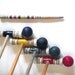 Vintage 70s Croquet Set. 4 Balls 4 Mallets 1 stake