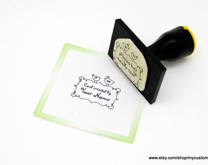 Handle Mounted Personalized custom made rubber stamps H06