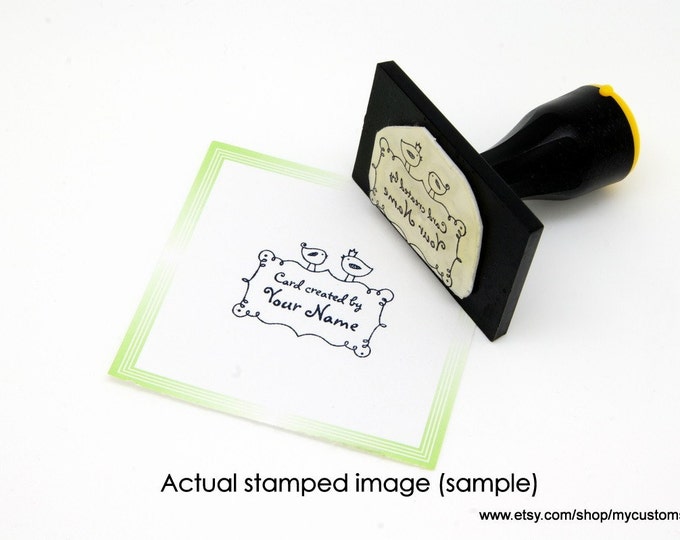 Handle Mounted Personalized custom made rubber stamps H16