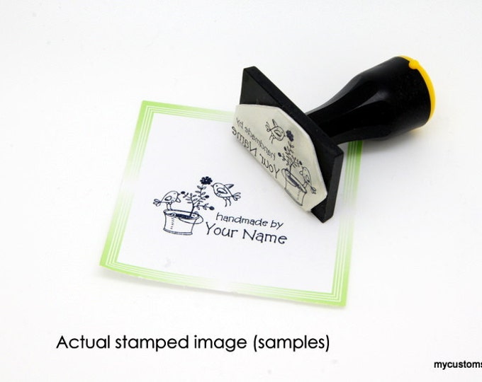 Handle Mounted Personalized custom made rubber stamps C04