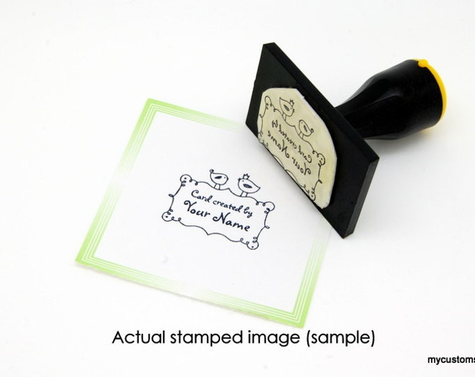 Handle Mounted Personalized custom made rubber stamps C04