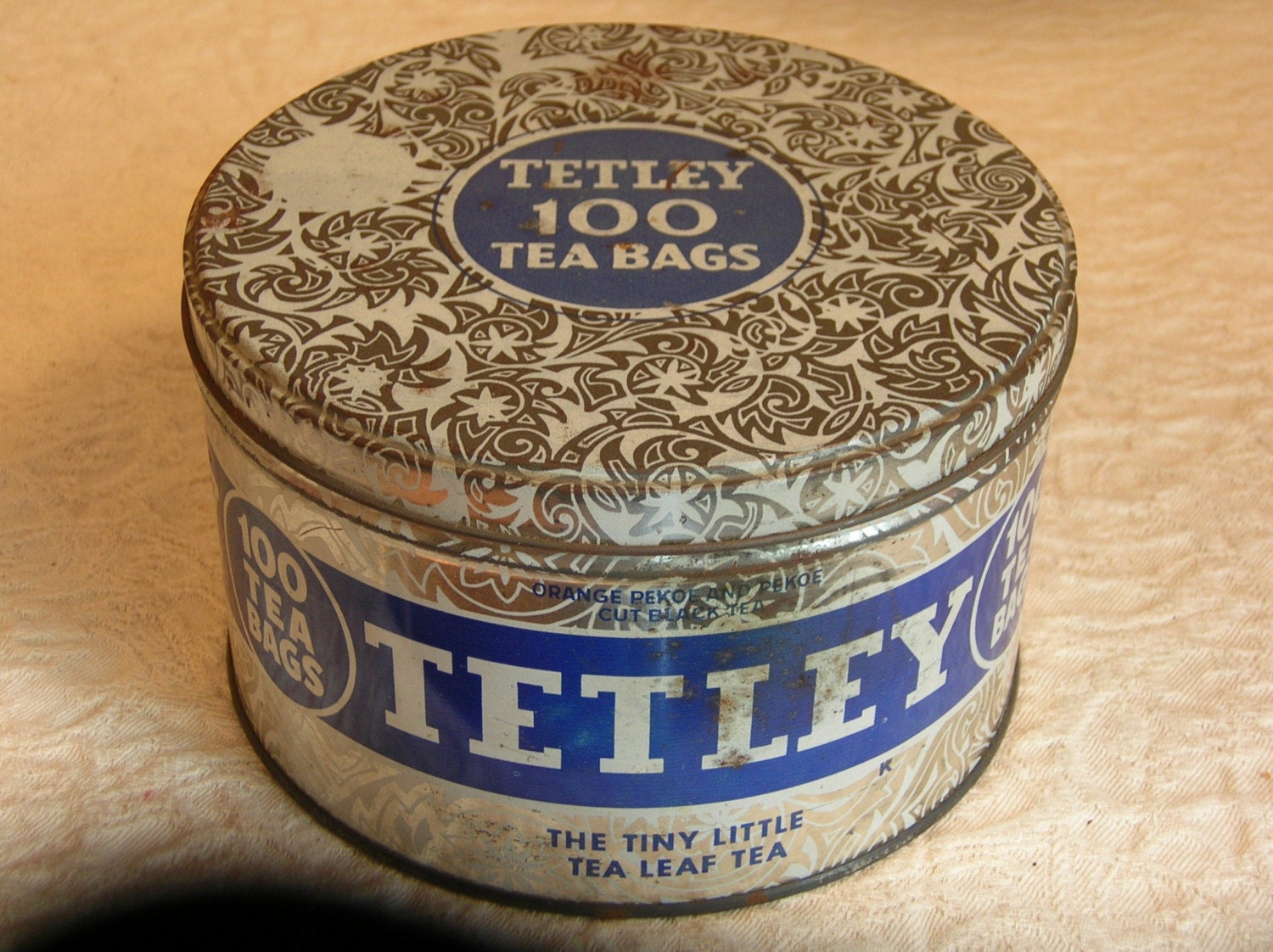 Vintage Tetley Tea Tin