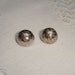 Danish Silver Peasant Buttons - back marked HE BA - Helge Bang, Denmark
