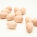 12 Medium Wooden Eggs - 1-5/16" High