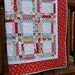 Quilt Moda Ruby Swizzle Sticks HANDMADE Lap Throw