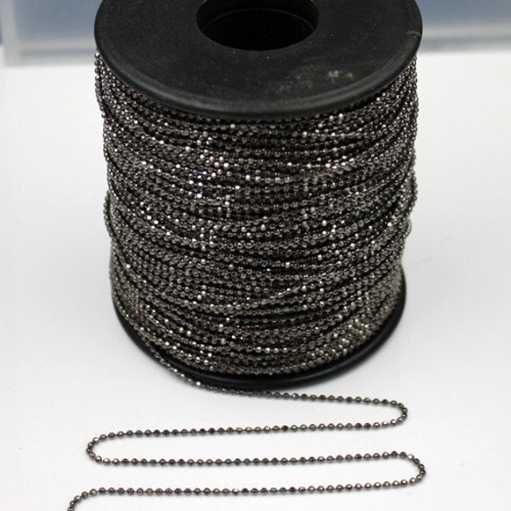 Gunmetal facet BALL Chain 100 ft. spool of Brass bulk Ball