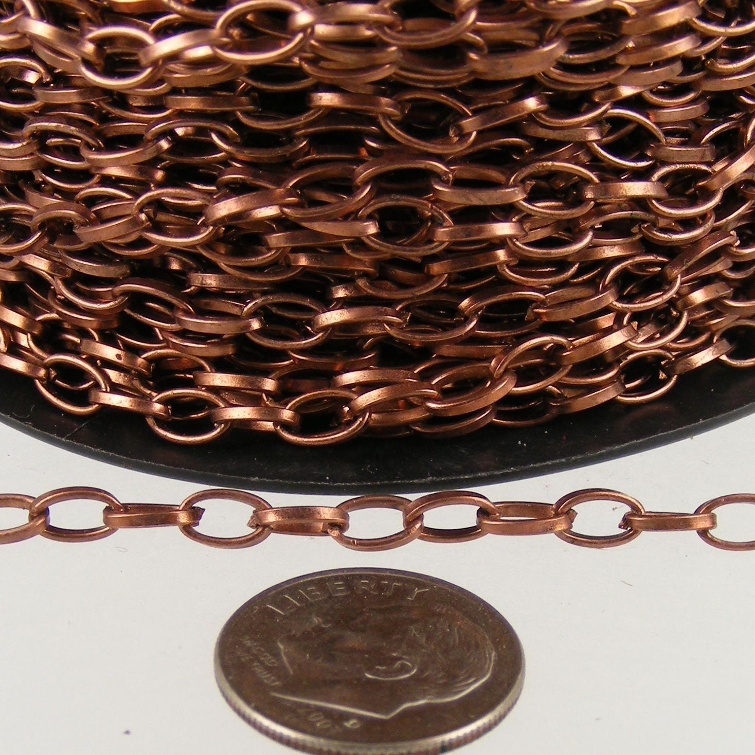 Antique Copper Chain Bulk Chain 12 ft. of Antique Copper