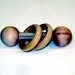 natural baby rattle/teether (3 rings)