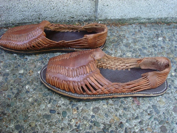 mens woven leather huarache