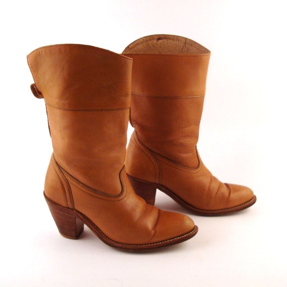 womens brown vintage boots
