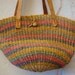 Sisal Purse Vintage 1980s Woven Jute Bag