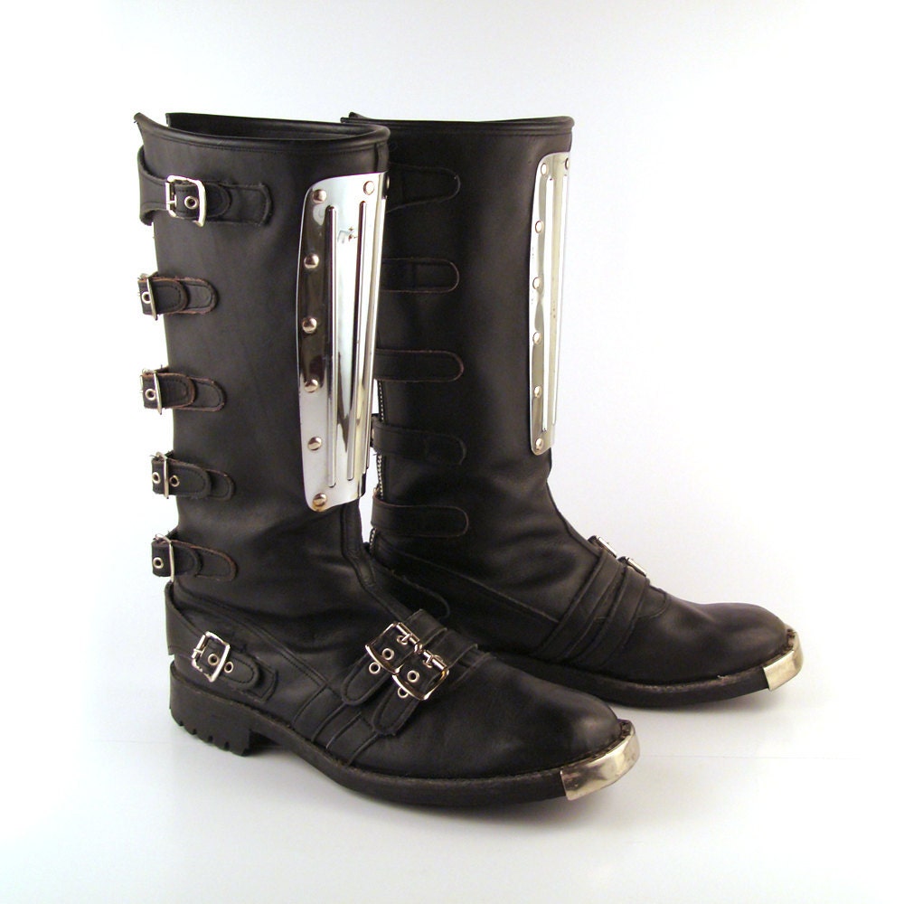 retro motorcycle boots