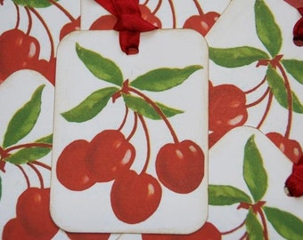 Fresh Picked Cherries Gift Tags