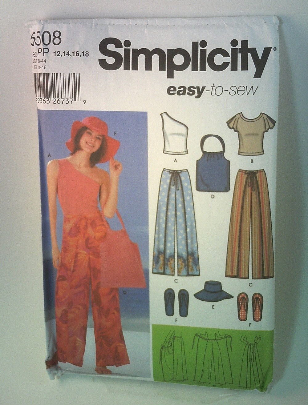 Easy to Sew Simplicity 5508 Pattern Wrap Pants 2 Knit Tops