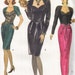 Fitted Bodice, Dropped Waistline Sweetheart neckline Party Dress Vogue 7944 Size 6, 8, 10 Sewing pattern