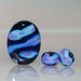 Midnight Comet Trail Handmade Lampwork Glass Beads