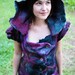 Felt Melted Mini Witches Dress With Pixie Hood OOAK