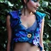 Felt Melted Magical Water Sprite Pointed Pixie Hooded Holey Vest OOAK