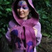 Felt Fairy Butterfly Magic Mushroom Hooded Pixie Scarf OOAK