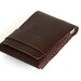 Leather Wallet - Mini Wallet - Card Holder - Card Case - The original 'Minimum Wallet' - Hand Stitched - Dark Brown - FREE SHIPPING