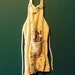 Miniature Artist Apron in white (1 inch dollhouse scale)