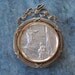 Antique Vintage Framed Silver Apparition of Jesus to Saint Margaret Mary Handmade Catholic Ex Voto