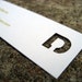 Die Cut Initial Calling Cards, Business Cards, Mommy Cards