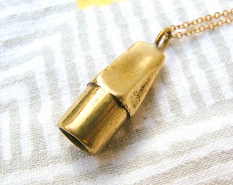 Brass Eraser Necklace