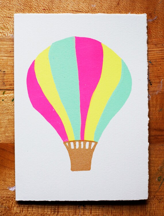 Inspirational 66 Blank Card Hot Air Balloon