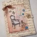 Kindle Paperwhite or Kindle Touch Cover, Book Style, Elegance Post Card , ( Ready to Ship)