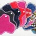 Starter kit of 8 reusable cloth menstrual pads Perfect stash for Diva Cup backup