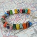 Colored Pencil - Beaded Bracelet - Charm Bracelet - Teacher Gift - Teacher - Bracelet - Jewelry - Adjustable - Multi Color - Rainbow