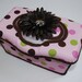 Boutique Flip Top Baby Wipe Tub - Pink Multi-Dot