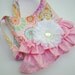 Childrens Purse Little Girls Purse - Asian Circles Childrens Ruffle Handbag