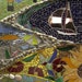 Reserved for Lowell T.: Summer's Here...Glass Mosaic of Summer Scenes with Seashells and More