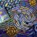 Mosaic, Stained Glass, Ceramic, Van Gogh, Starry Night