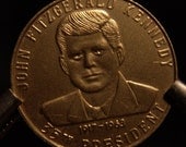 Items similar to 1963 John F Kennedy TRIBUTE Coin in GOLD on Etsy