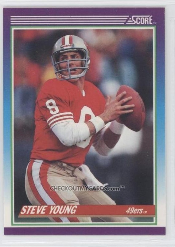 1990 Score STEVE YOUNG Hall of Famer QB Football Card 49ERS