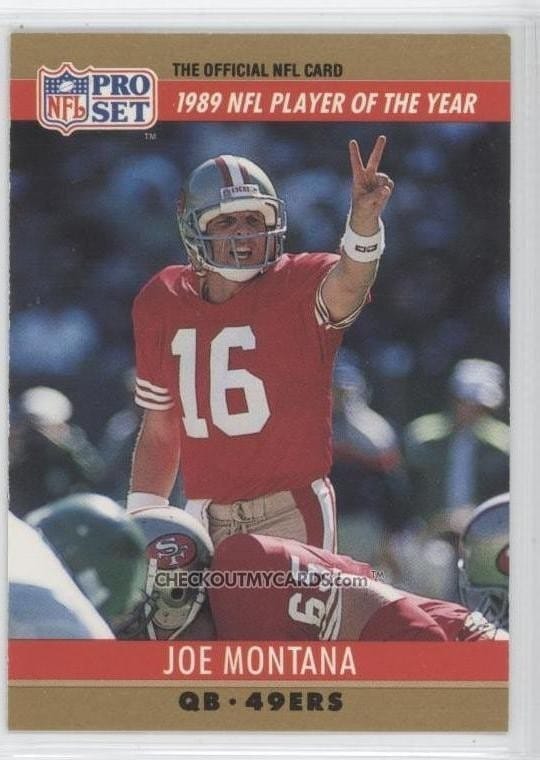 OFFICIAL NFL Football Card 1990 Pro Set 2 JOE by therpsajik