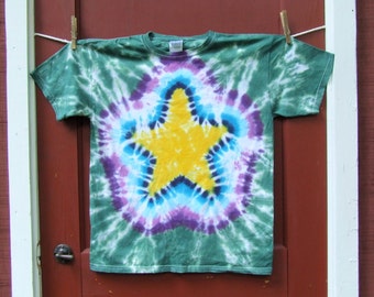 Tie Dye T-shirt - Star - Youth Large - Ready to Ship