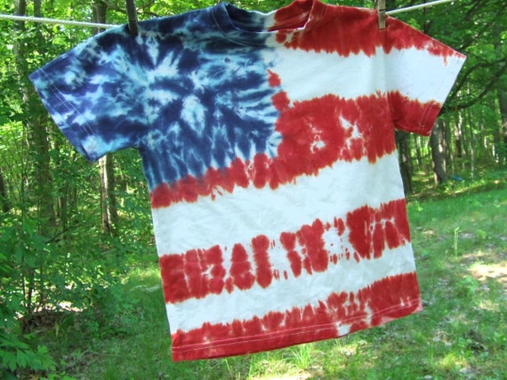 tie dye american flag t shirt