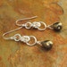 Pyrite Sterling Silver Earrings - Byzantine Bronze