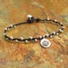 Irish Linen Thai Hill Tribe Sterling Silver Bracelet - Little Lotus