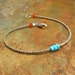 Turquoise Carnelian Thai Hill Tribe Silver Bracelet - Sleeping Beauties