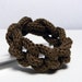 COCOA BROWN pure cotton yarn chain bracelet - Ready to ship