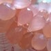 3 pcs, CHALCEDONY Teardrop Briolettes, Luxe AAA, 9-11 mm, Light Pink, brides bridal wholesale beads