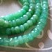 Shop Sale.. Chrysoprase Rondelles Beads, Green Chalcedony, Luxe AAA, 4-4.5 mm, Faceted, 1/2 Strand, Natural, Australian may birthstone tr