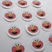 Elmo gift tags 2" diameter set of 12
